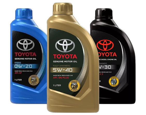 Toyota genuine motor oil range